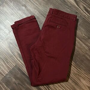 ZNT18 maroon chinos